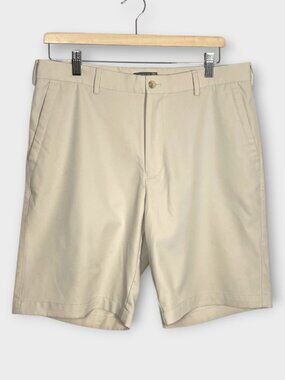 Peter Millar e4 Wicking Performance Shorts Men 34 Gray Golf Casual